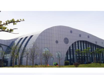 大石桥会议中心外景网架工程